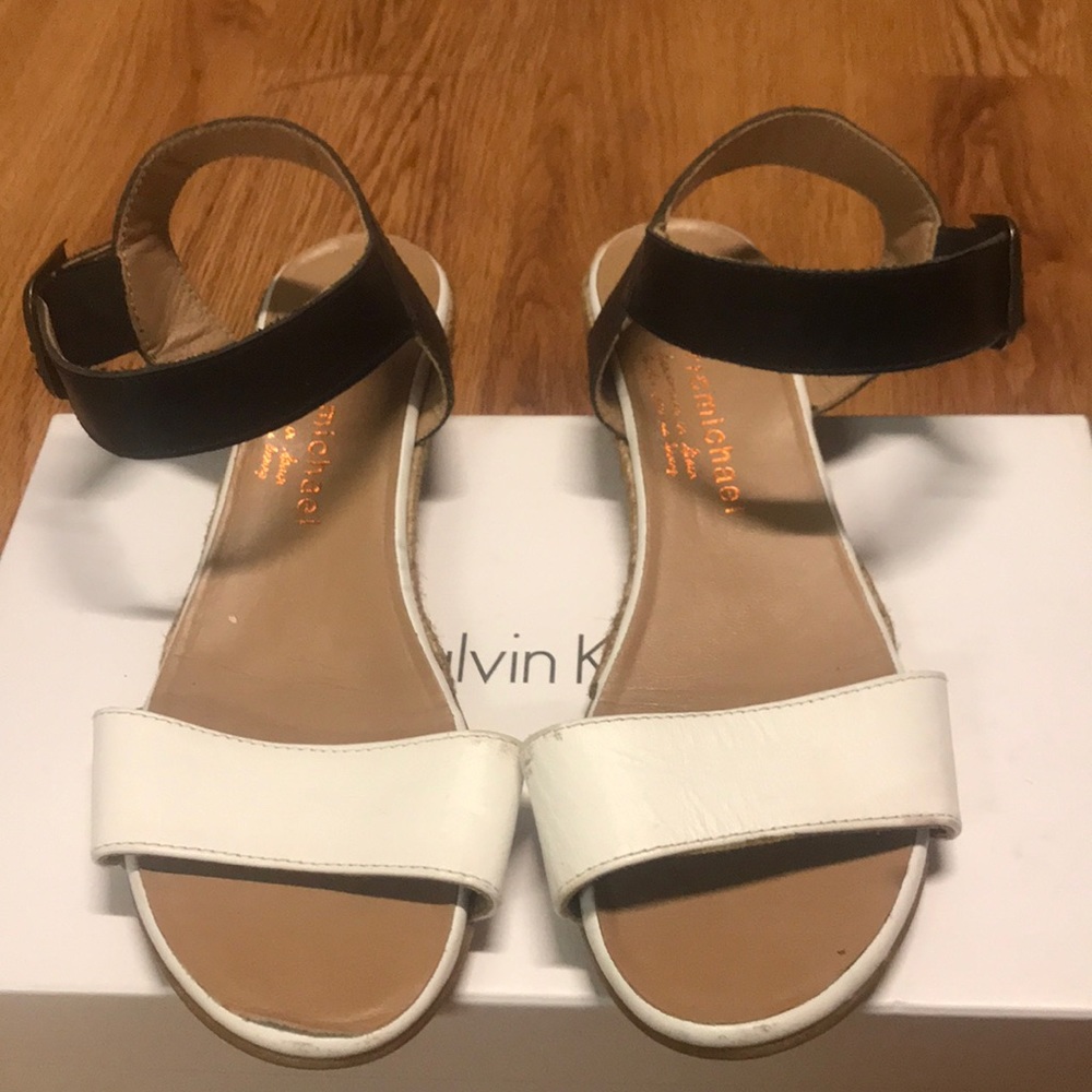 Espadrille sandals.